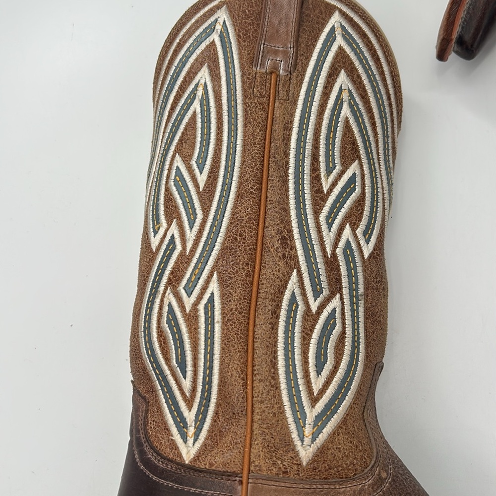 Ariat Riata Cowgirl Boots, Distressed Brown / Gray, size 7B / Retired!